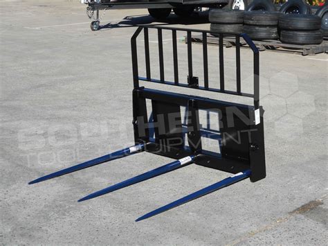 bale forks for skid steer|skid steer bale spear plans.